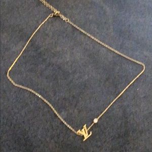 Louis vuitton necklace 18k good plated
